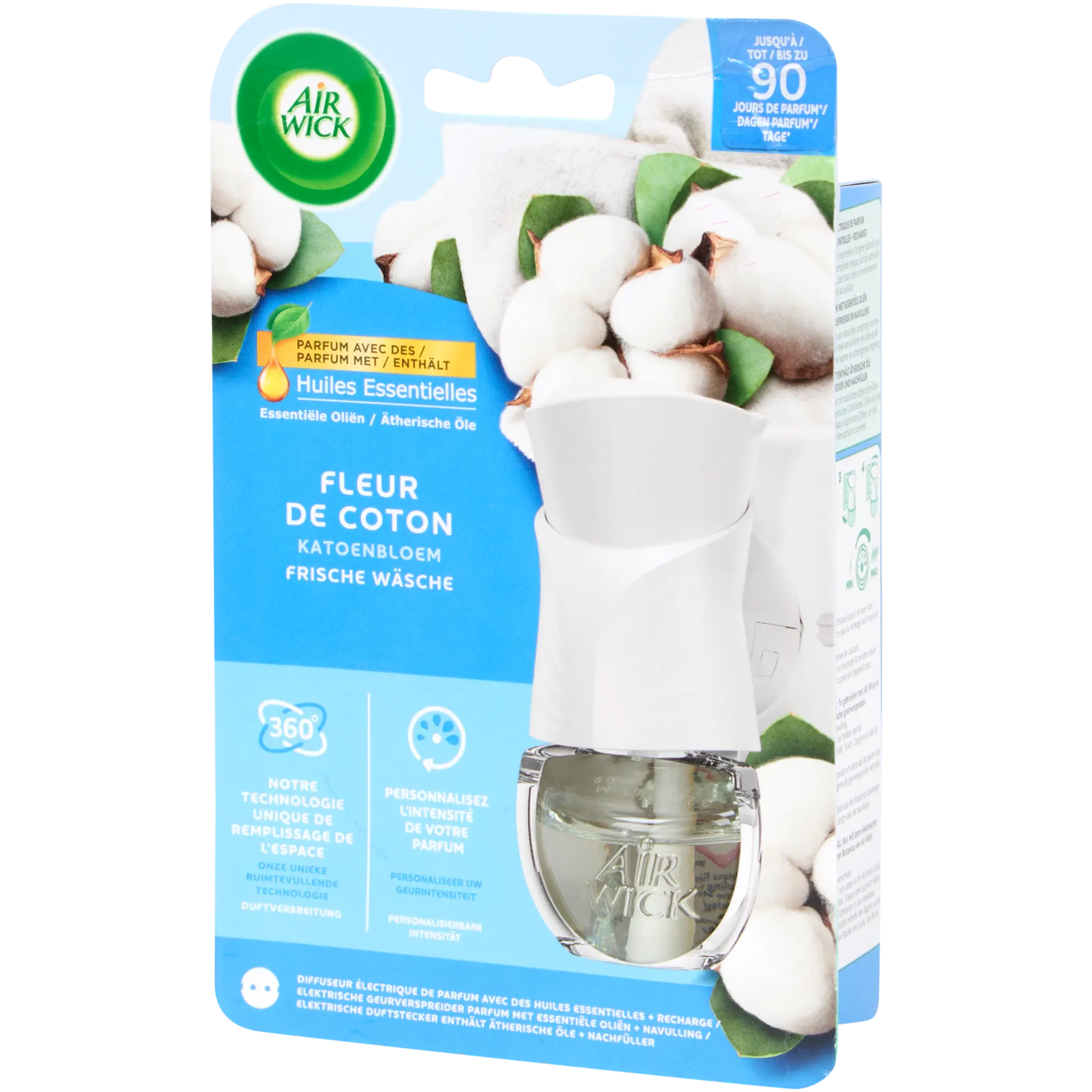 Difusor eléctrico de aroma Air Wick flor de algodón – 19 ml