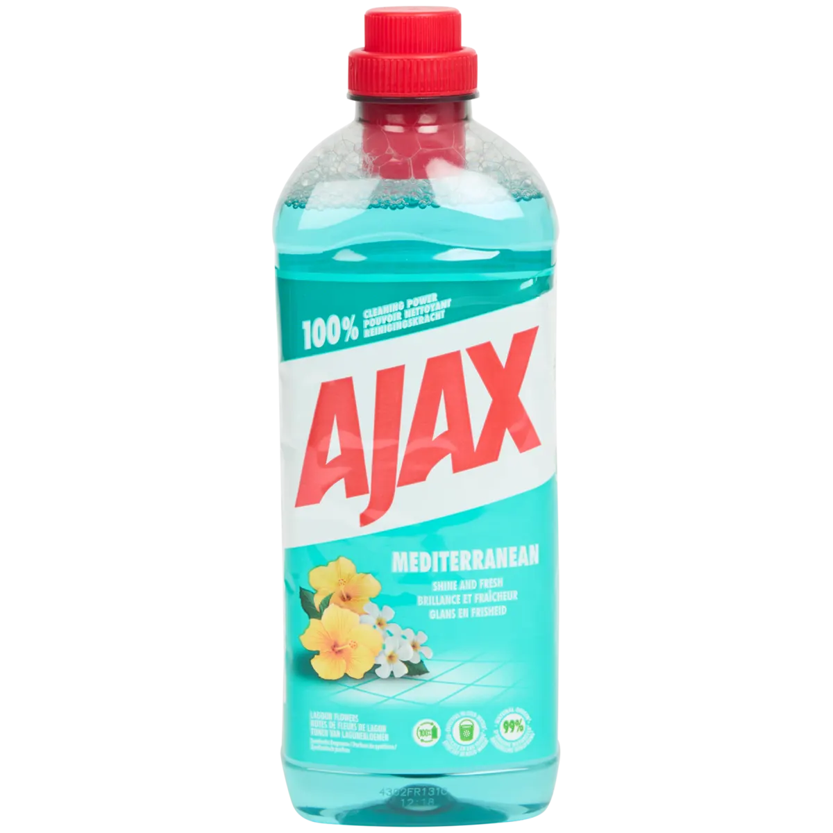 Limpiador multiusos Ajax notas florales de laguna – 1 l