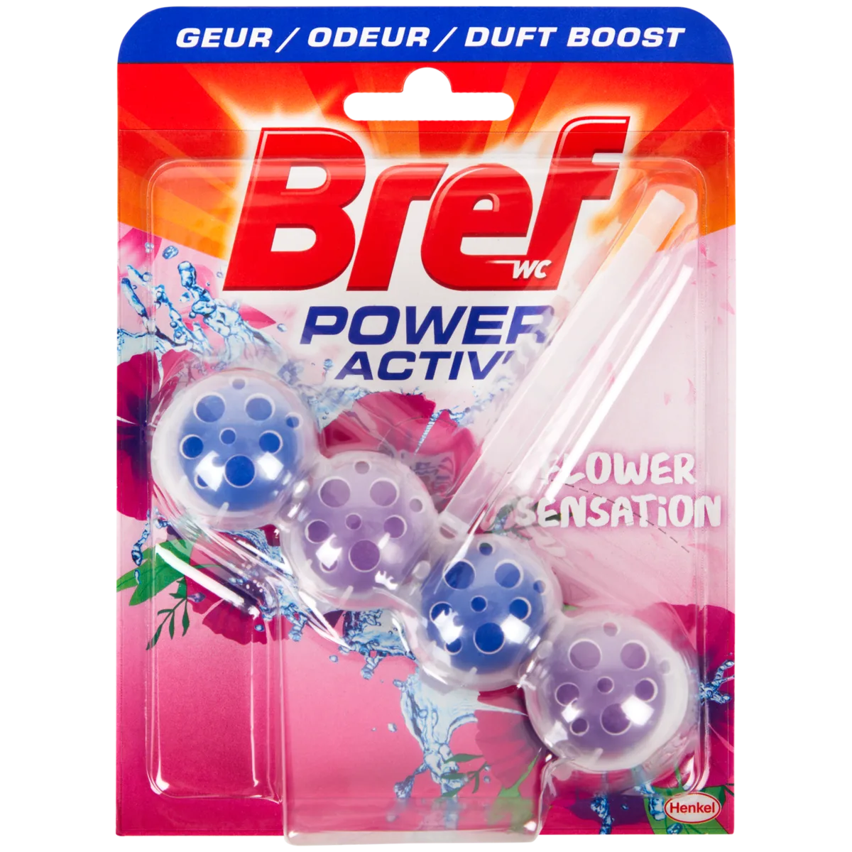 Bloque para WC Bref Power Activ Flower Sensation – 1 unidades