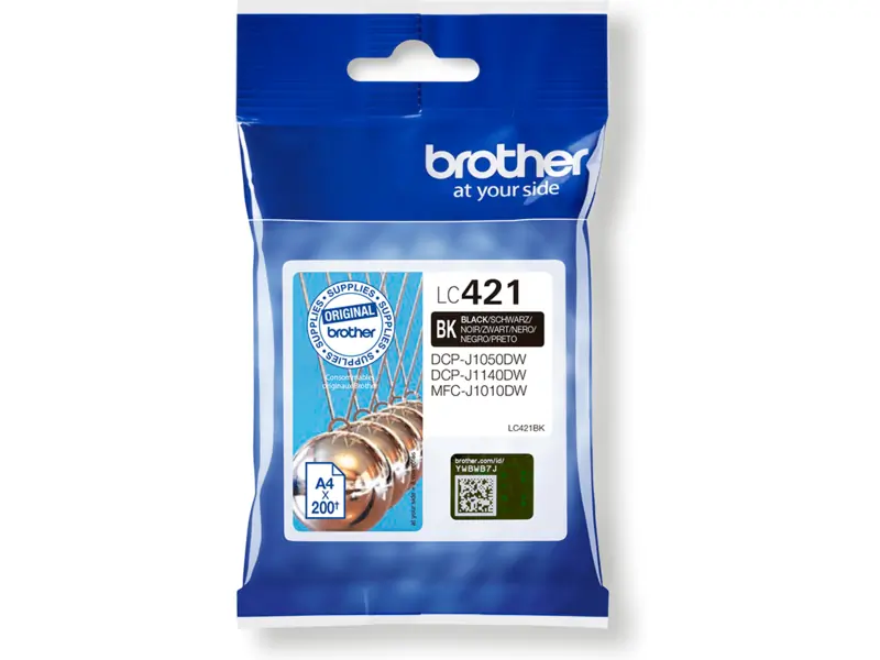 Brother 421 (LC-421BK) – Cartucho de tinta Negro Original