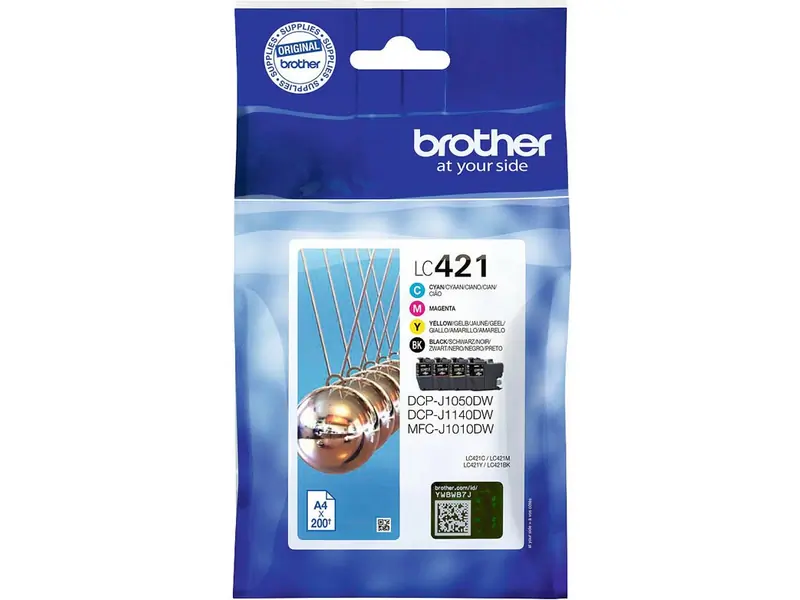 Brother 421 (LC-421VAL) – Pack de cartuchos de tinta original