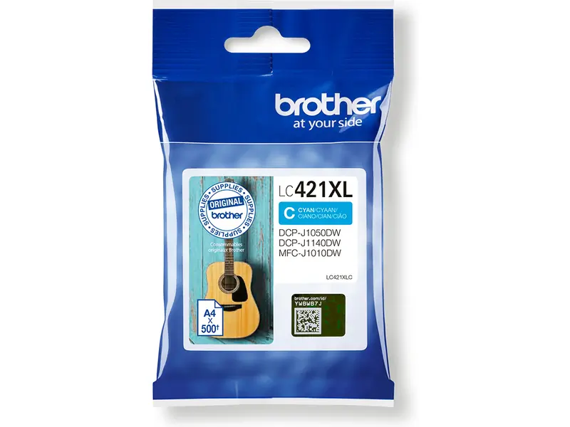 Brother 421 (LC-421XLC) – Cartucho de tinta Cian Original