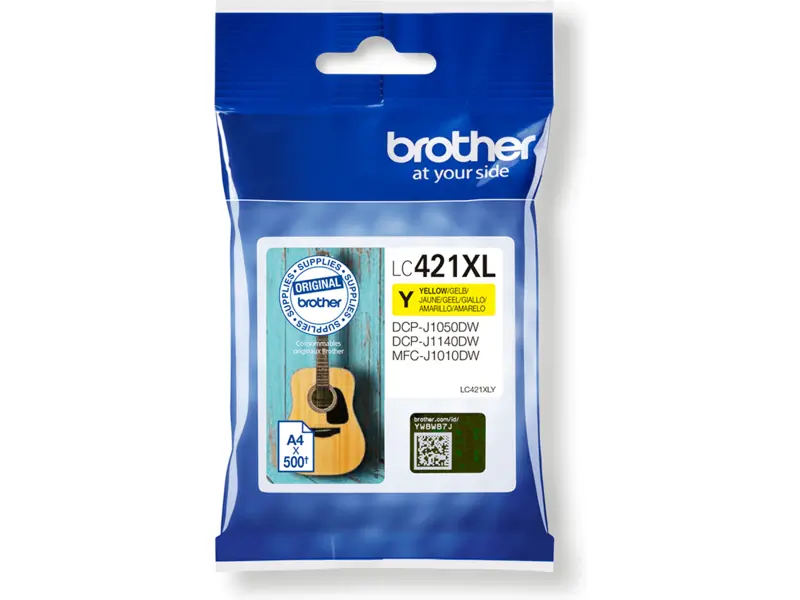 Brother 421 (LC-421XLY) – Cartucho de tinta Amarillo Original
