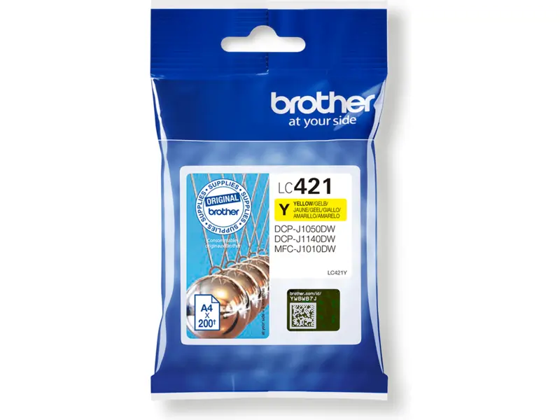 Brother 421 (LC-421Y) – Cartucho de tinta Amarillo Original