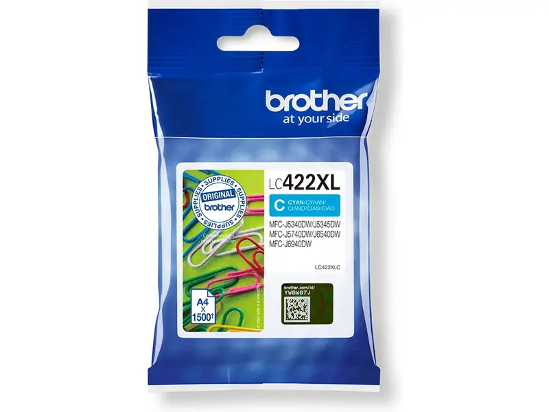 Brother 422 (LC-422XLC) – Cartucho de tinta Cian Original
