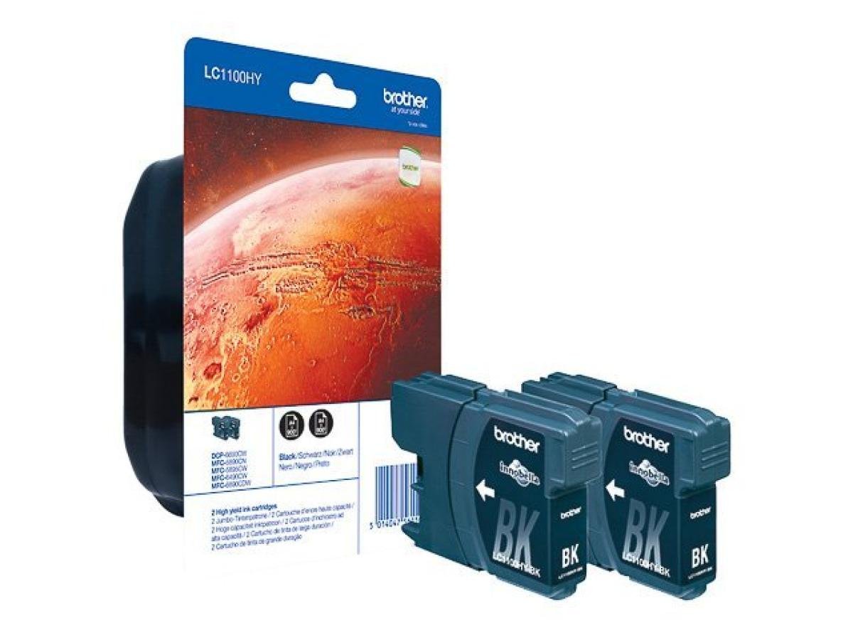 Brother LC-1100 (LC-1100BKBP2) – Cartucho de tinta Negro Original