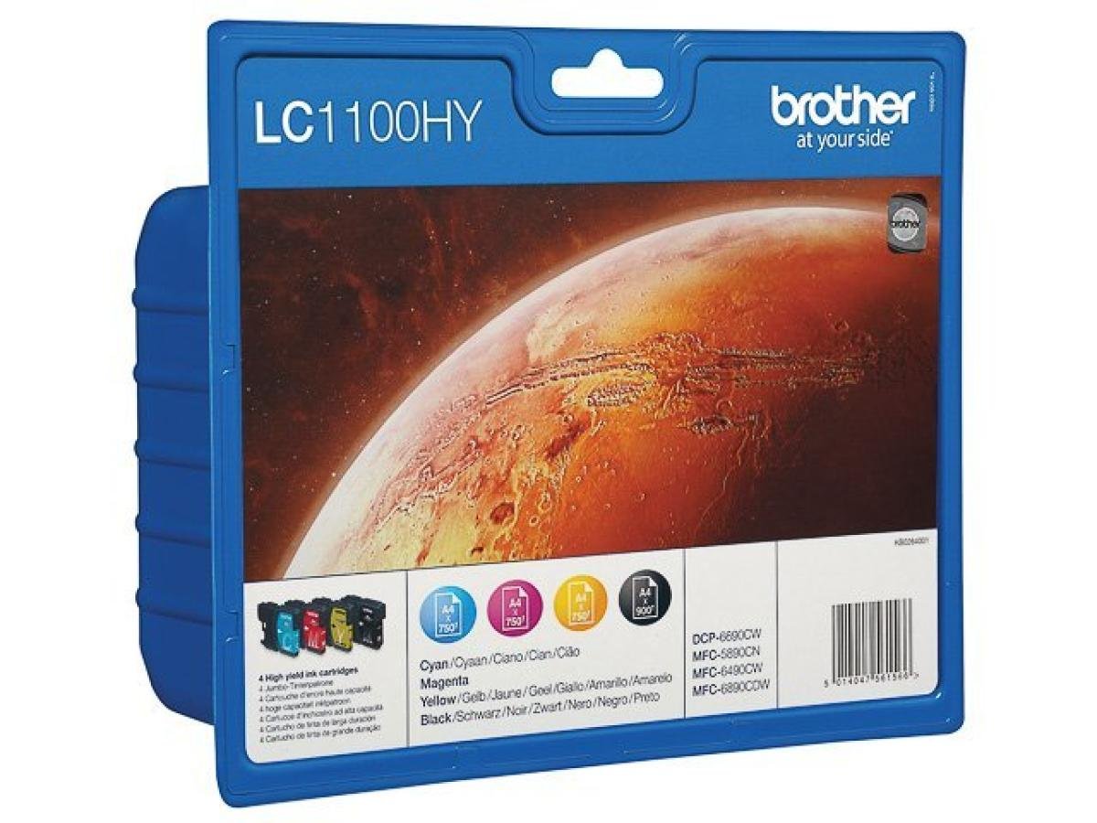 Brother LC-1100 (LC-1100HYVALBP) – Pack de cartuchos de tinta original
