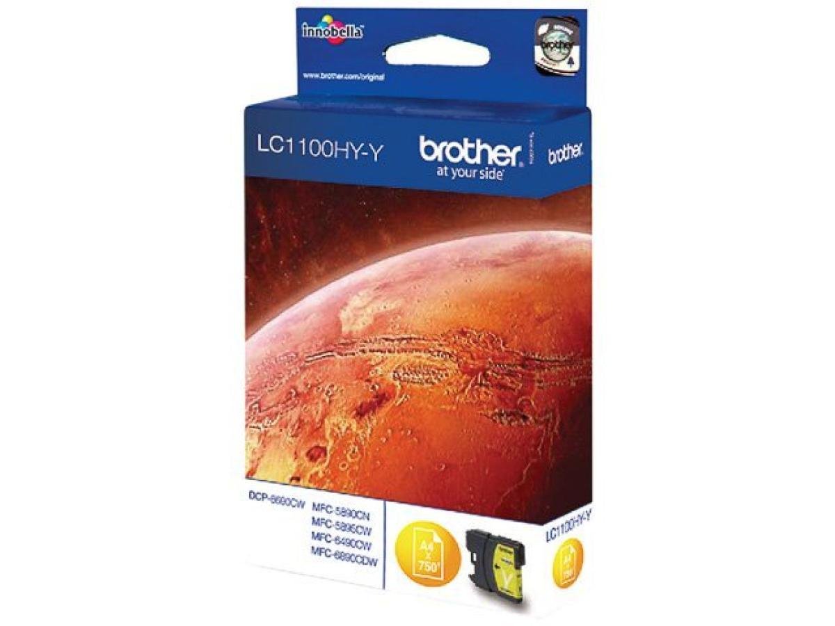 Brother LC-1100 (LC-1100HYY) – Cartucho de tinta Amarillo Original