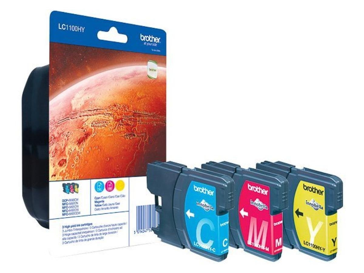 Brother LC-1100 (LC-1100RBWBP) – Cartucho de tinta de color original