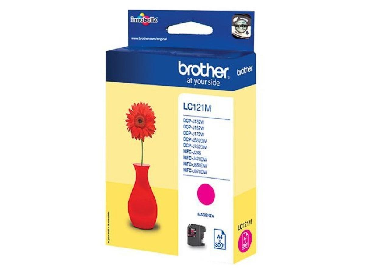 Brother LC-121 (LC-121M) – Cartucho de tinta Magenta Original
