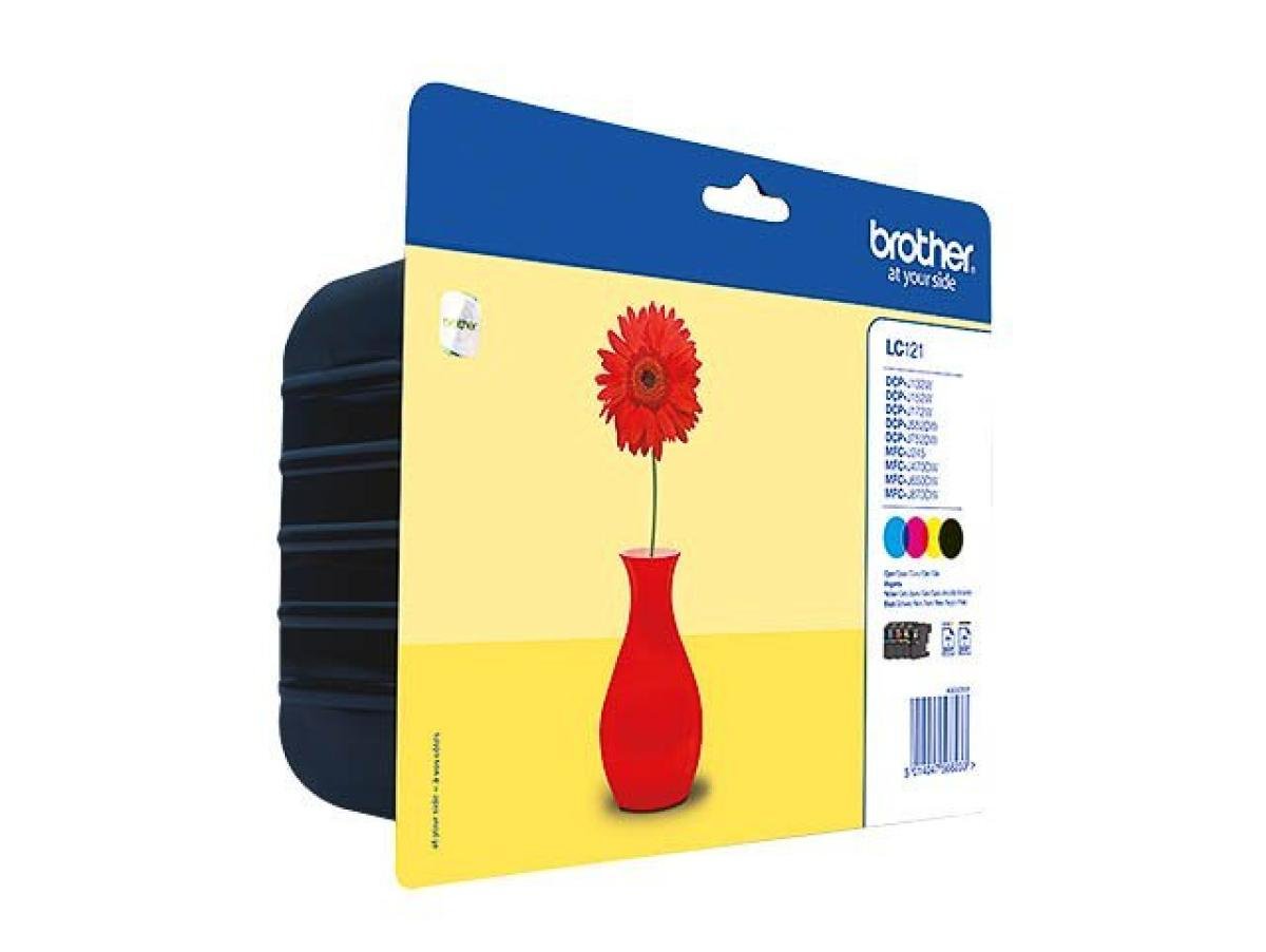 Brother LC-121 (LC-121VALBP) – Pack de cartuchos de tinta original