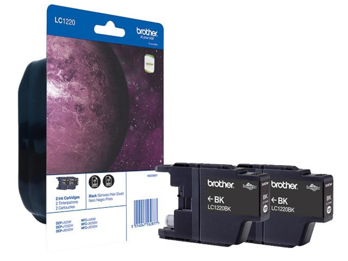 Brother LC-1220 (LC-1220BKBP2) – Cartucho de tinta Negro Original