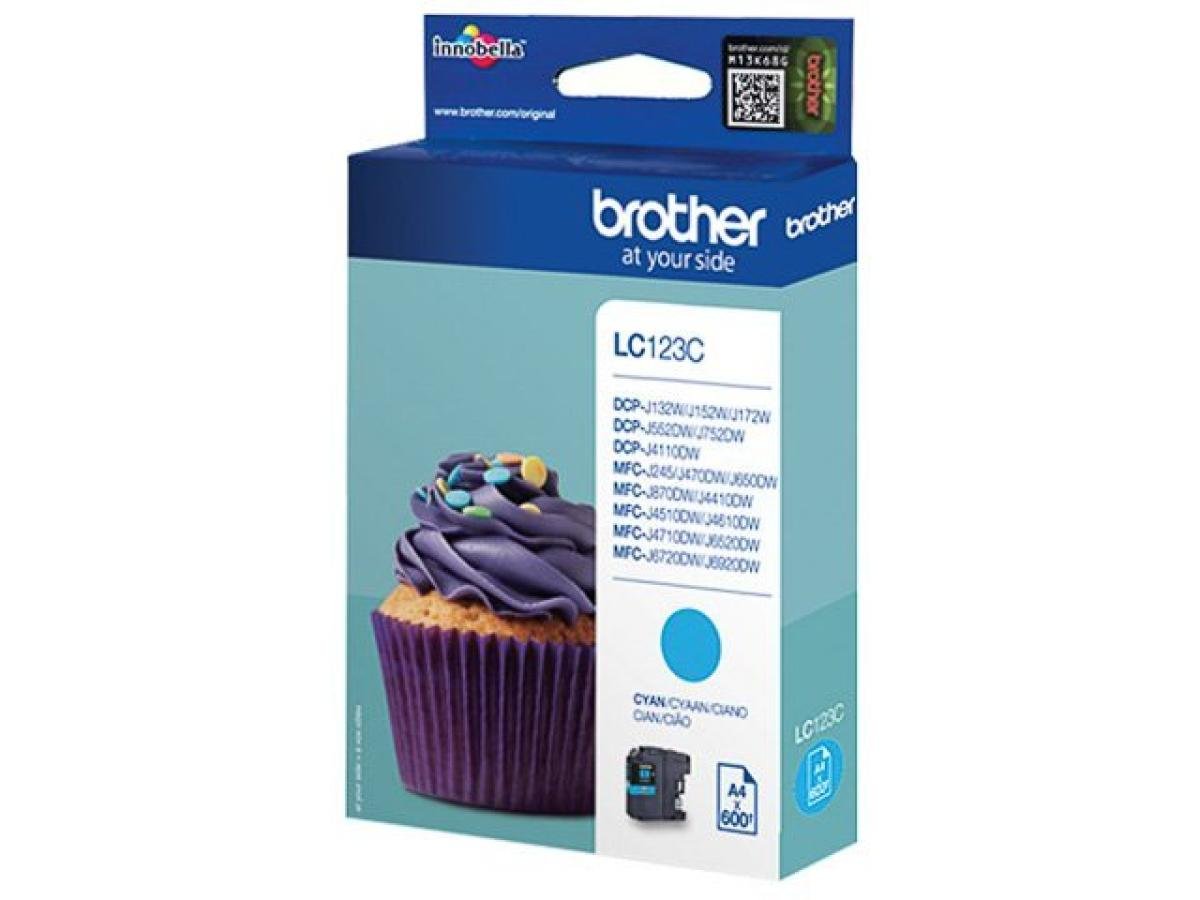 Brother LC-123 (LC-123C) – Cartucho de tinta Cian Original