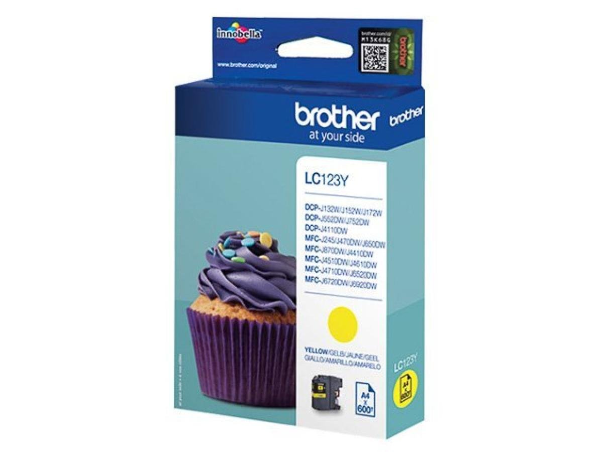 Brother LC-123 (LC-123Y) – Cartucho de tinta Amarillo Original