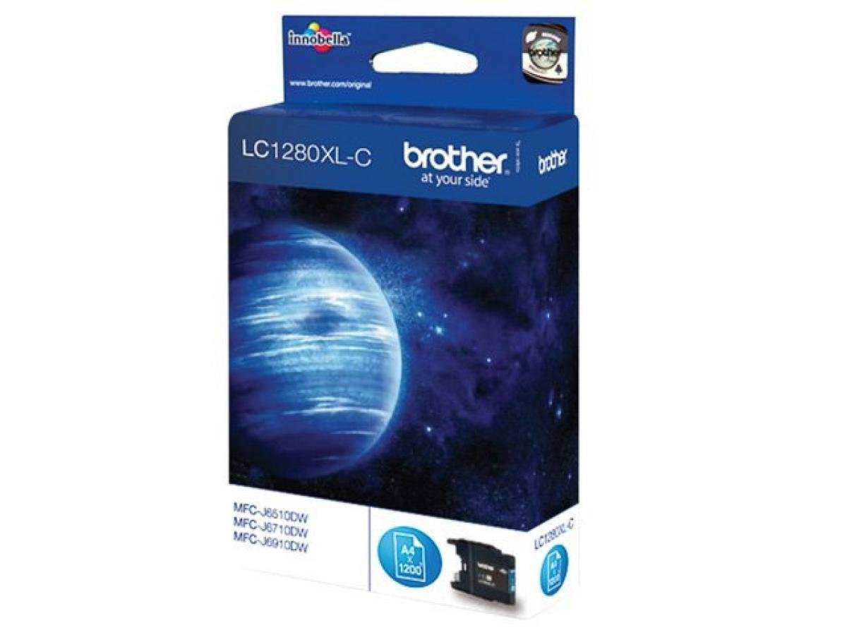 Brother LC-1280 (LC-1280XLC) – Cartucho de tinta Cian Original