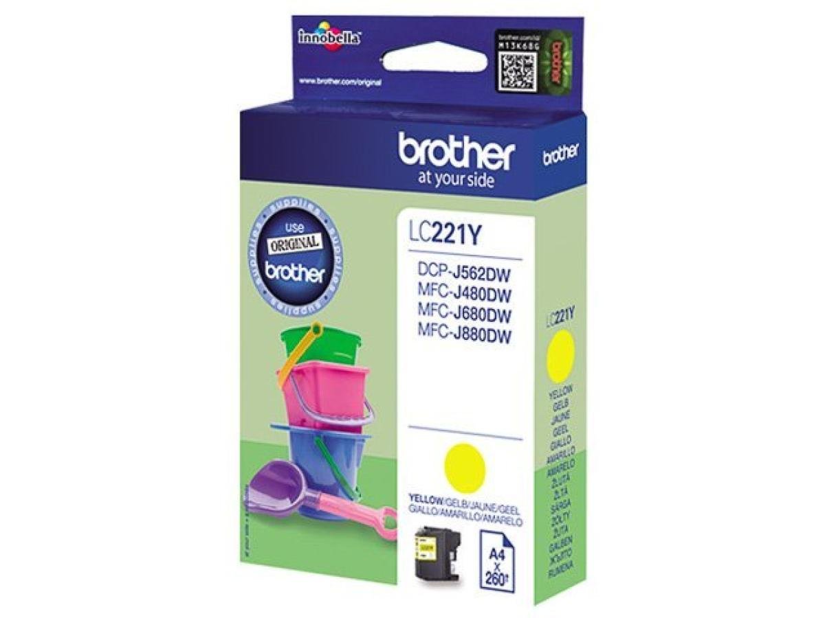 Brother LC-221 (LC-221Y) – Cartucho de tinta Amarillo Original