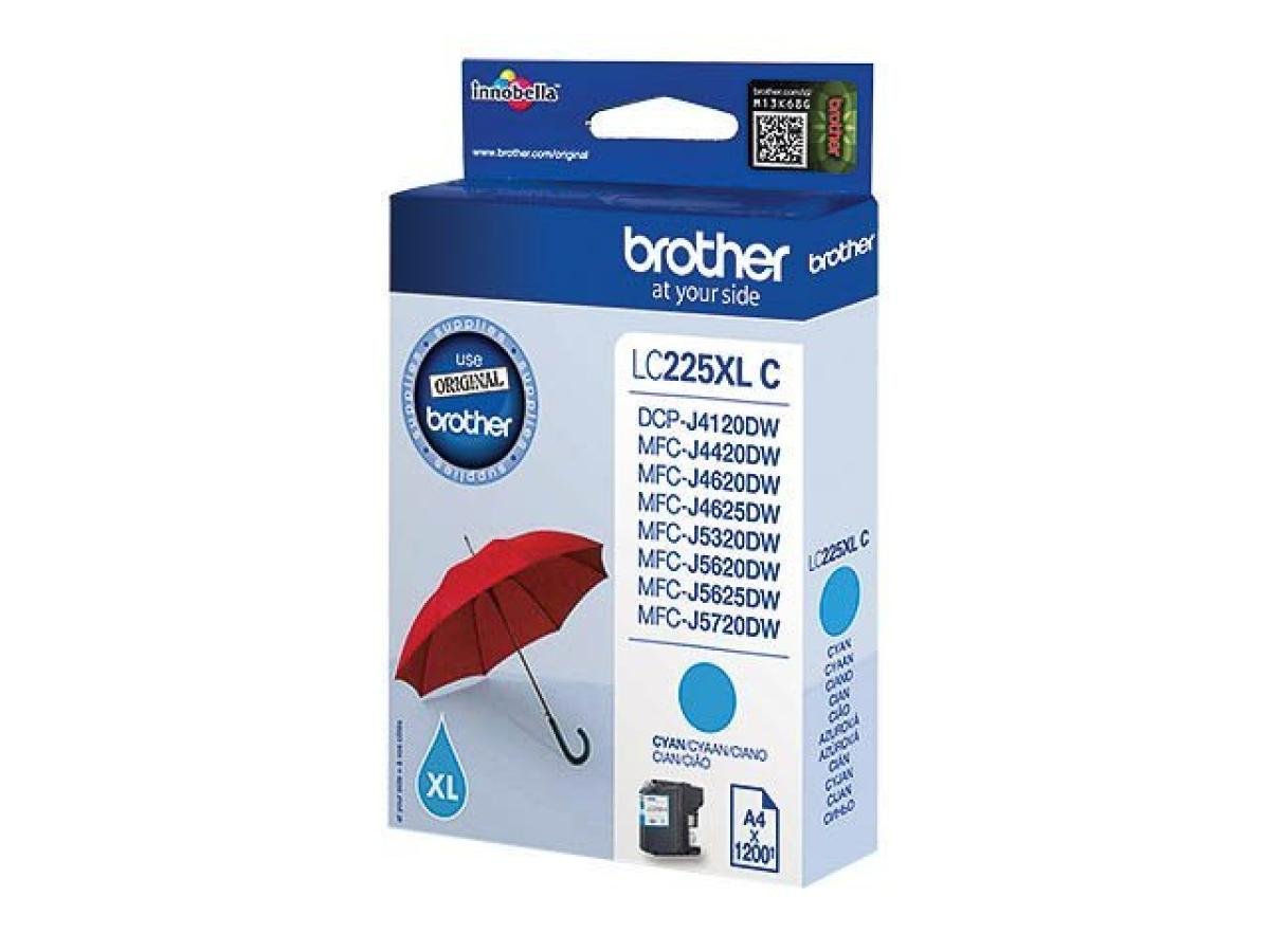 Brother LC-225 (LC-225XLC) – Cartucho de tinta Cian Original