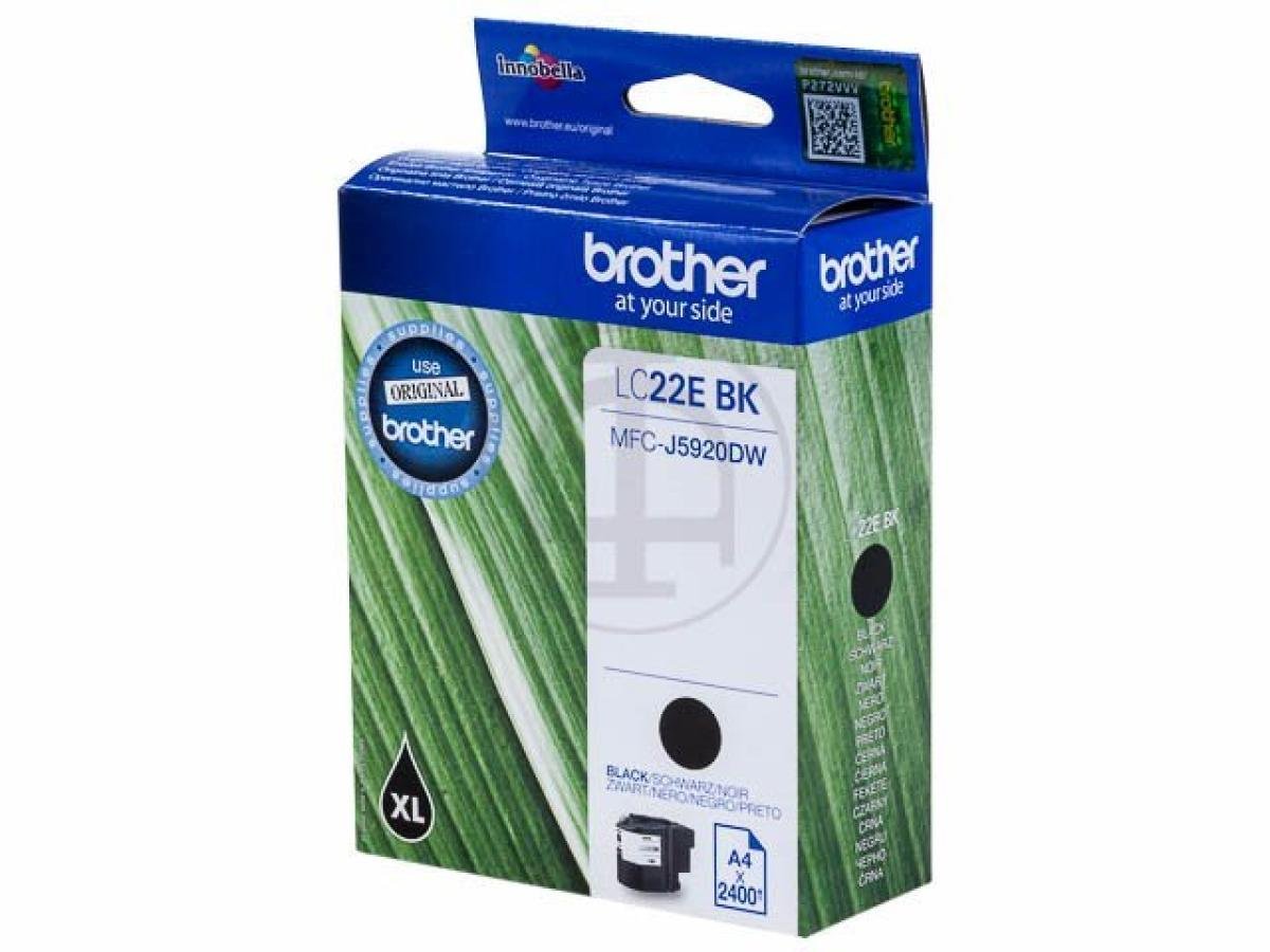 Brother LC-22E (LC-22EBK) – Cartucho de tinta Negro Original