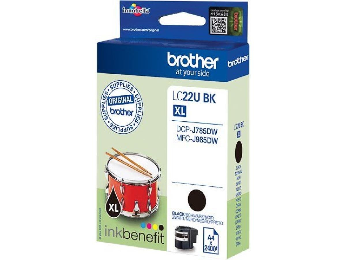 Brother LC-22U (LC-22UBK XL) – Cartucho de tinta Negro Original