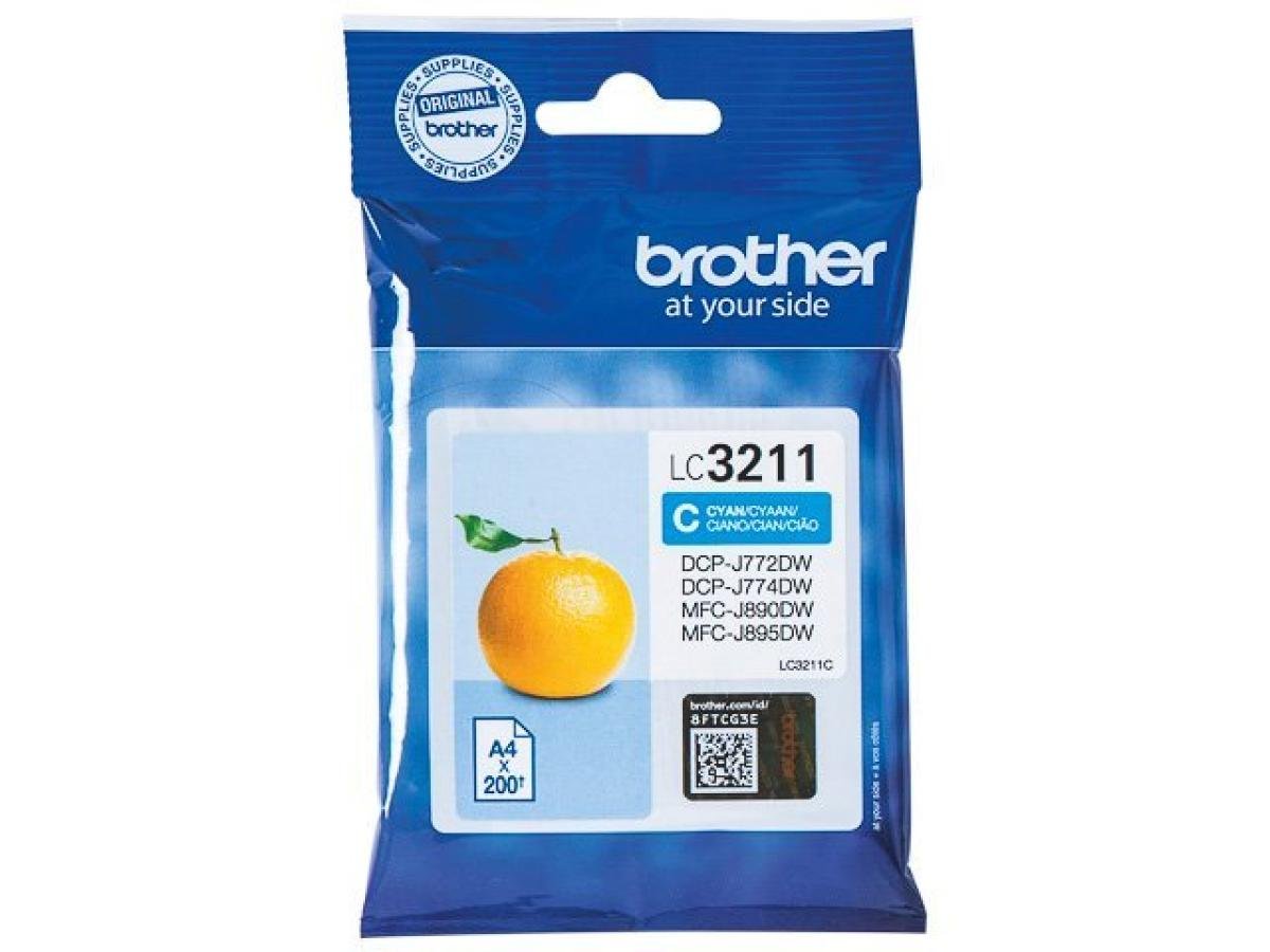 Brother LC-3211 (LC-3211C) – Cartucho de tinta Cian Original