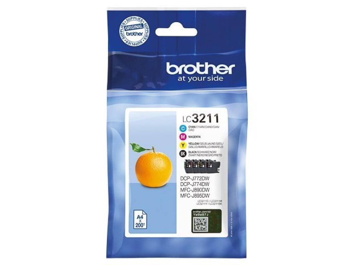 Brother LC-3211 (LC-3211VAL) – Pack de cartuchos de tinta original