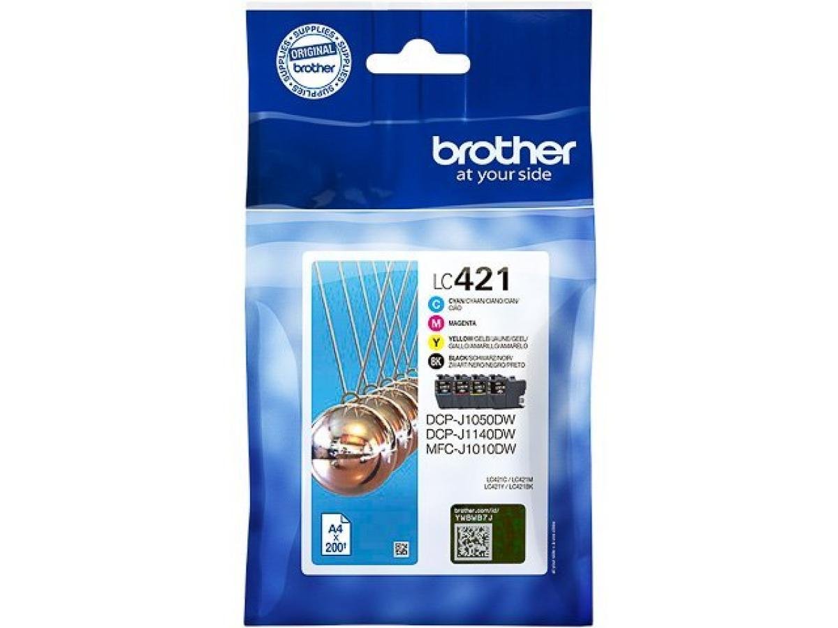 Brother LC-421 (LC-421VAL) – Pack de cartuchos de tinta original