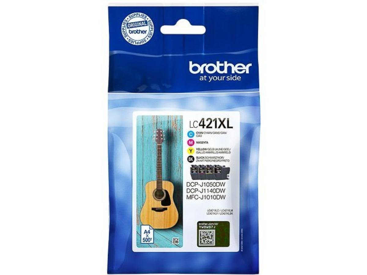 Brother LC-421 (LC-421XLVAL) – Pack de cartuchos de tinta original