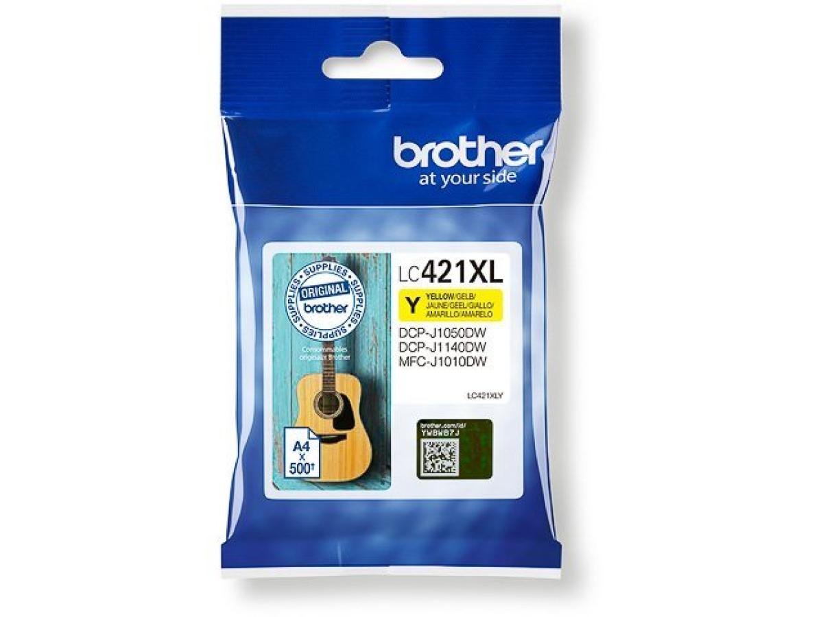 Brother LC-421 (LC-421XLY) – Cartucho de tinta Amarillo Original