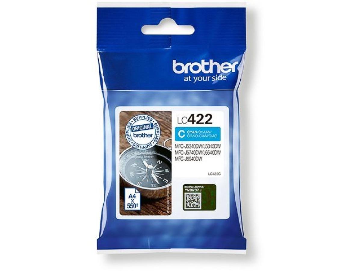 Brother LC-422 (LC-422C) – Cartucho de tinta Cian Original