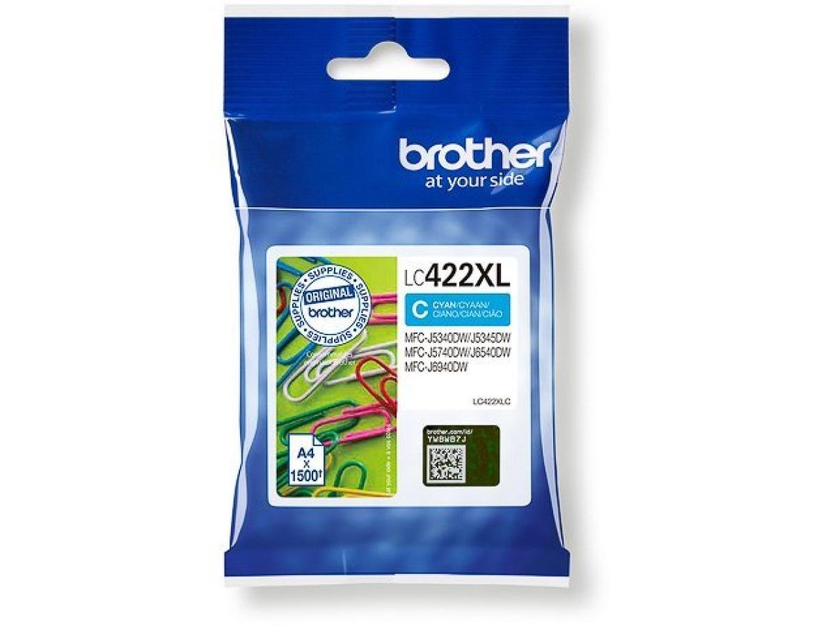Brother LC-422 (LC-422XLC) – Cartucho de tinta Cian Original