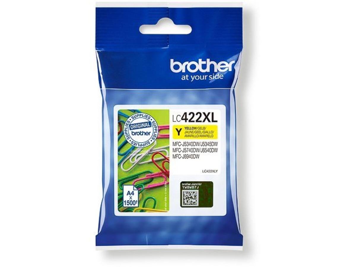 Brother LC-422 (LC-422XLY) – Cartucho de tinta Amarillo Original