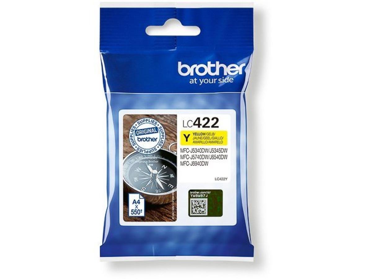 Brother LC-422 (LC-422Y) – Cartucho de tinta Amarillo Original