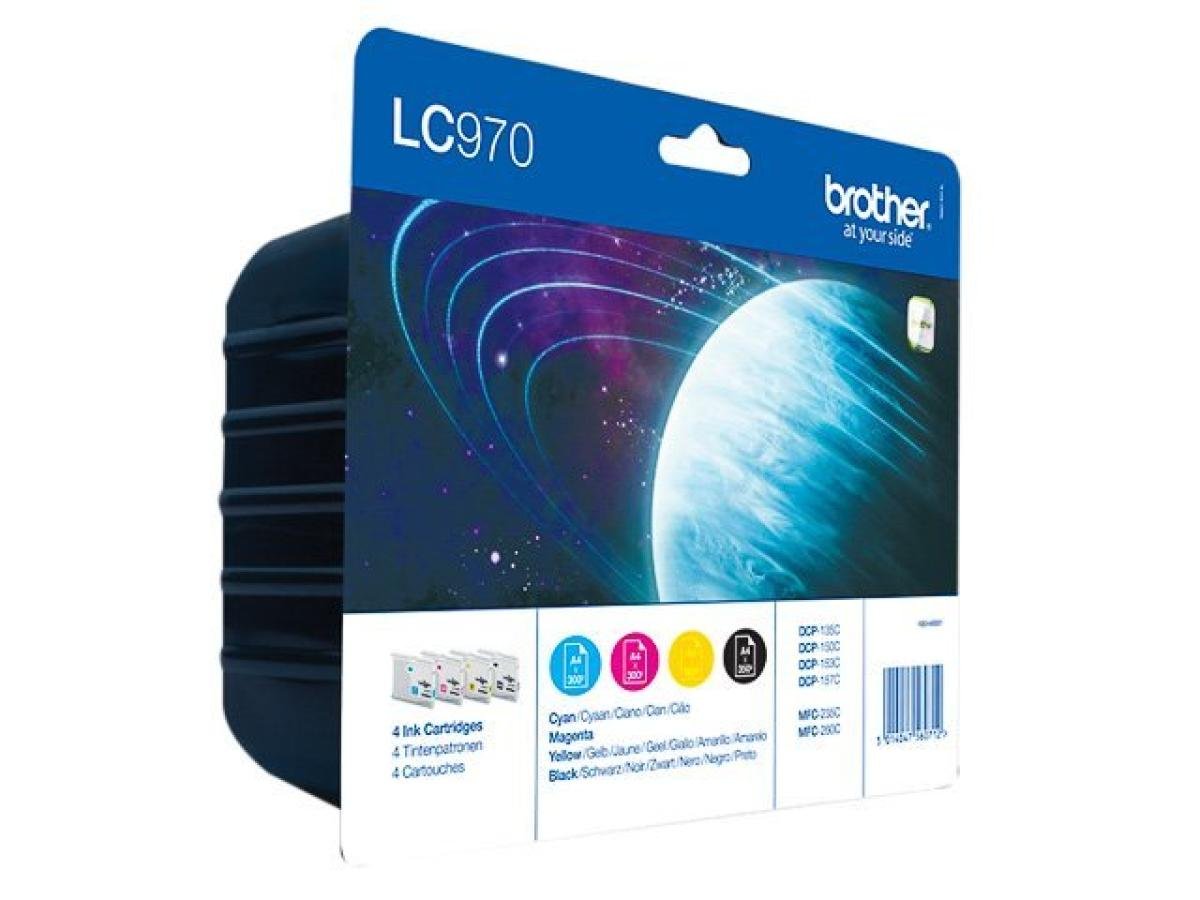 Brother LC-970 (LC-970VALBP) – Pack de cartuchos de tinta original