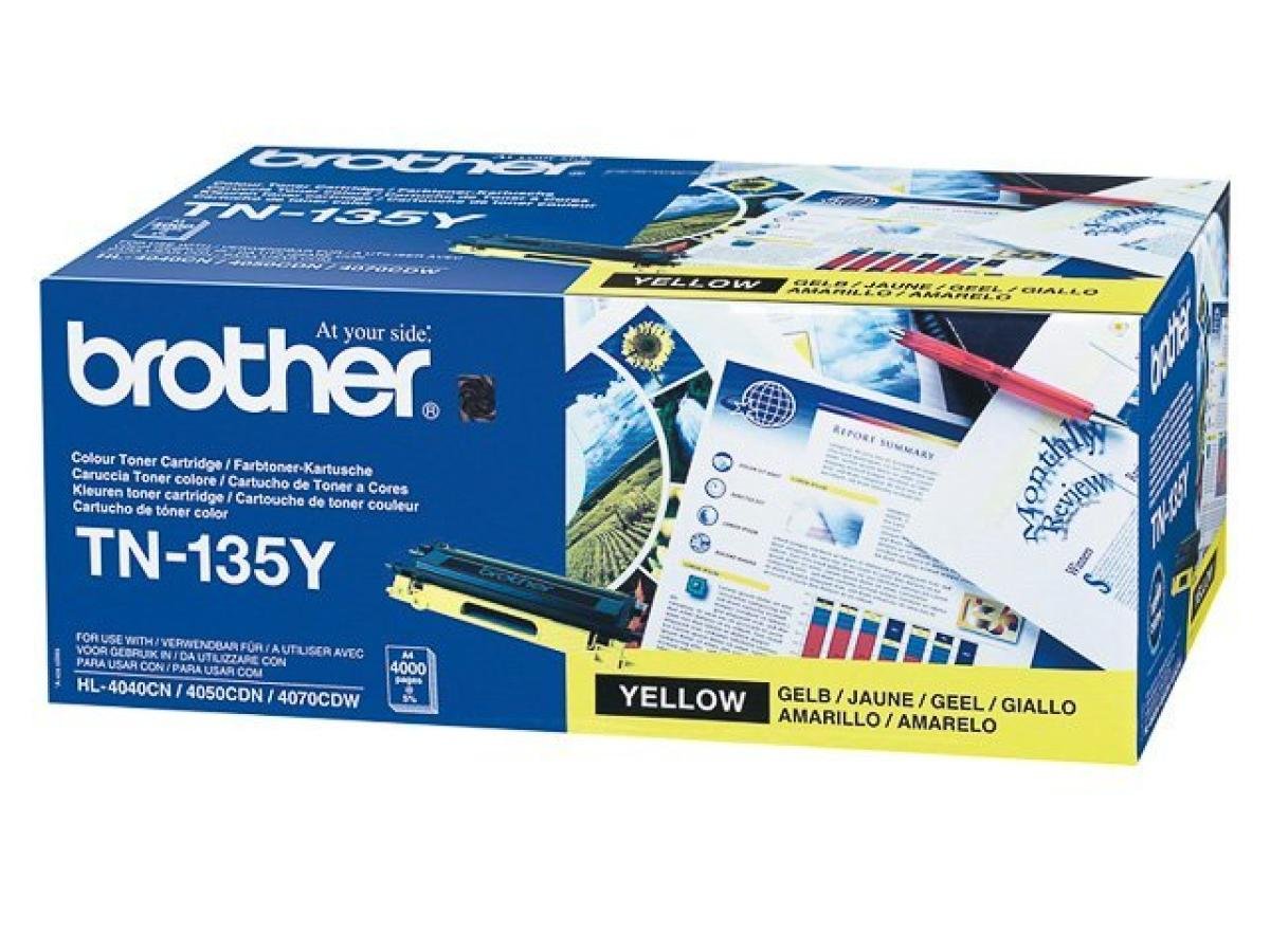 Brother TN-135 (TN-135Y) – Tóner Amarillo Original