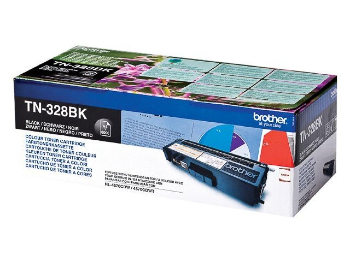 Brother TN-328 (TN-328BK) – Tóner Negro Original
