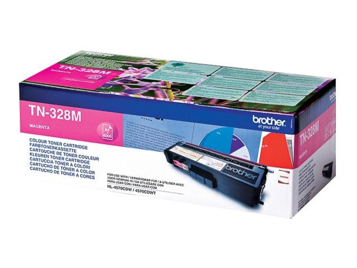 Brother TN-328 (TN-328M) – Tóner Magenta Original