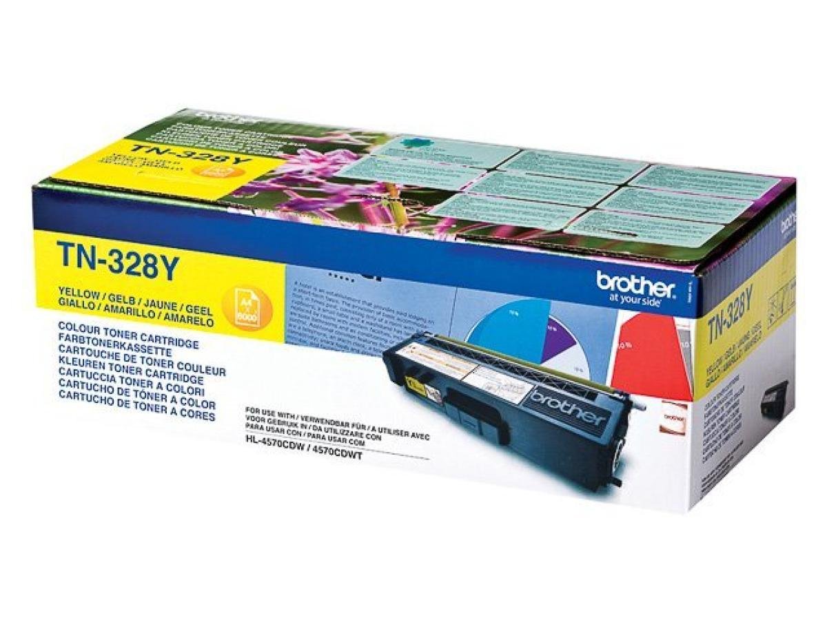 Brother TN-328 (TN-328Y) – Tóner Amarillo Original