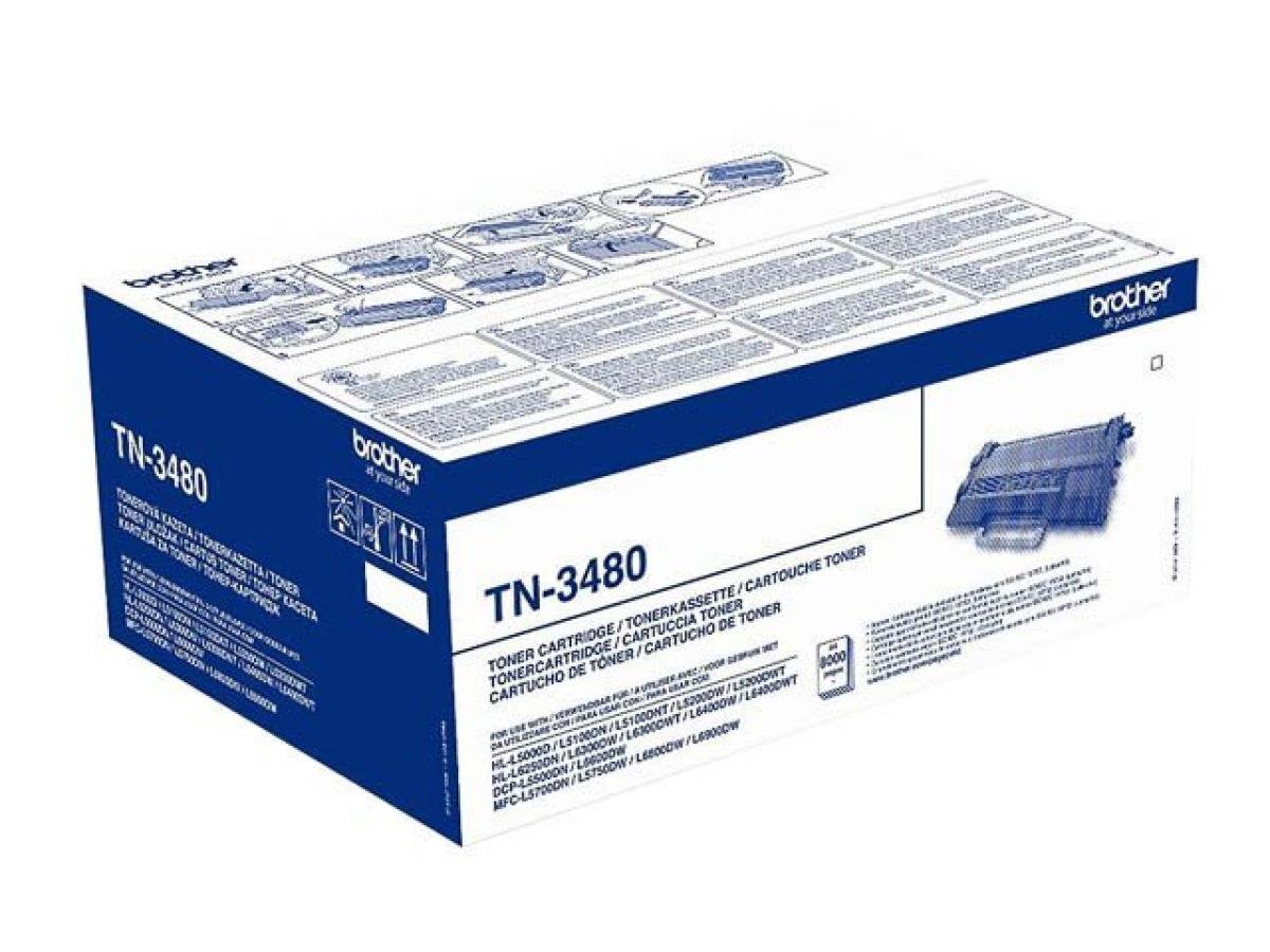 Brother TN-3480 – Tóner Negro Original