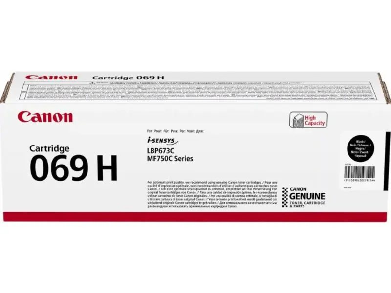 Canon 069 (069H BK) – Tóner Negro Original