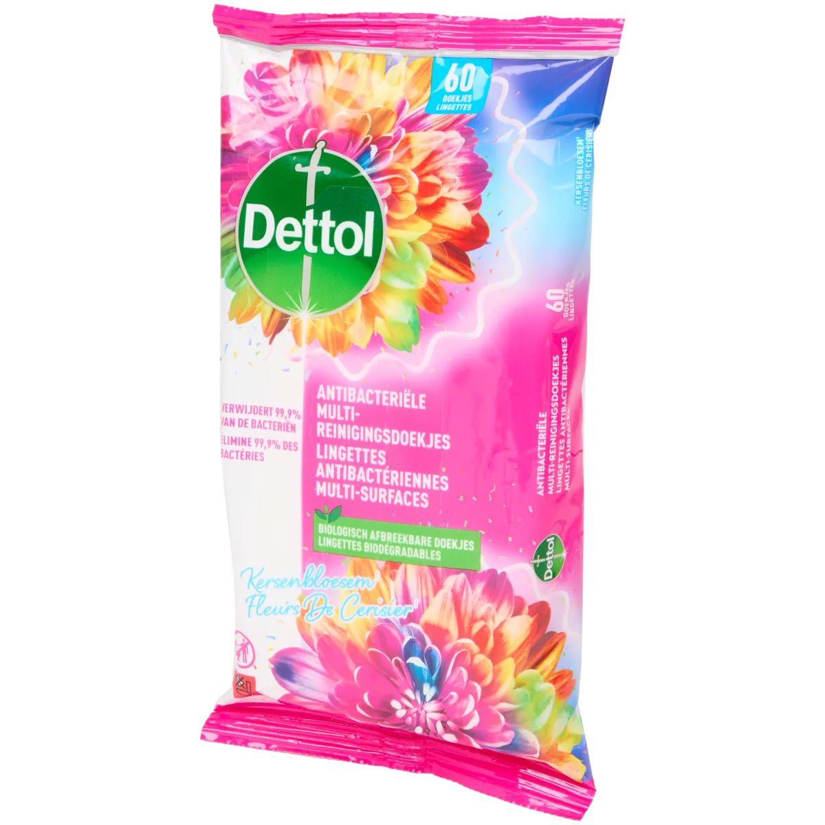 Reinigingsdoekjes Dettol flor de cerezo – 80 unidades