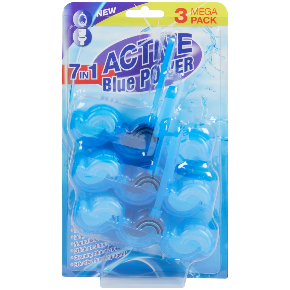 Bloques para WC Active Turquoise Power 7-in-1