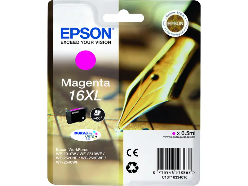 Epson 16 XL (C13T16334012) – Cartucho de tinta Magenta Original