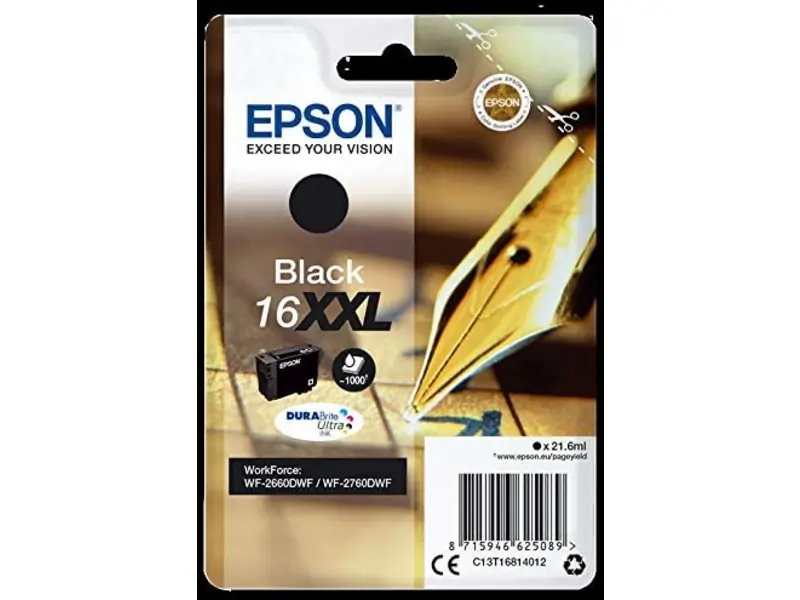 Epson 16 XXL (C13T16814012) – Cartucho de tinta Negro Original
