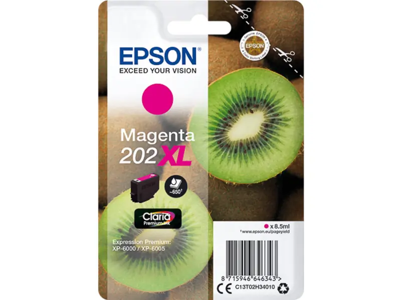 Epson 202 XL (C13T02H34010) – Cartucho de tinta Magenta Original