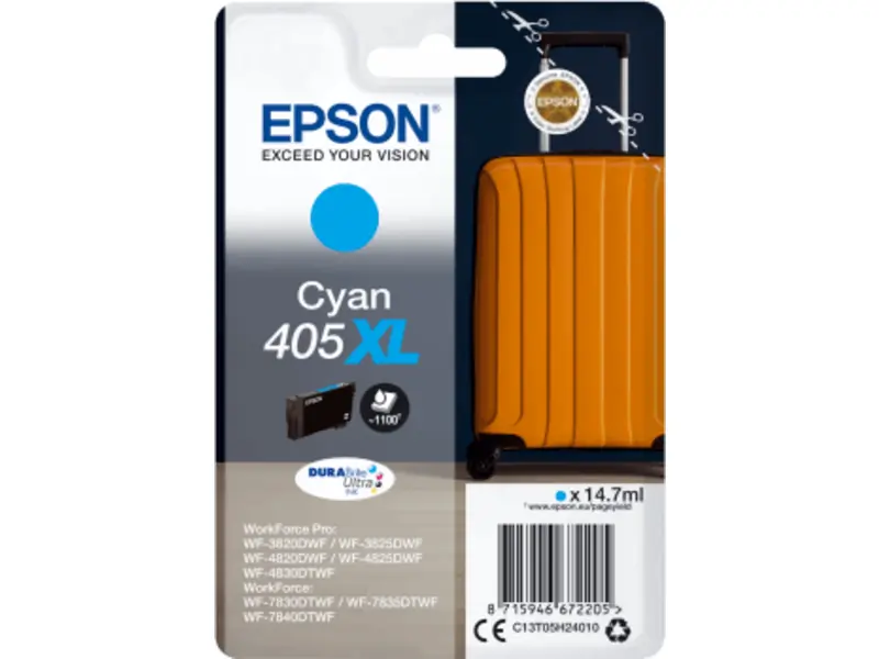 Epson 405 XL (C13T05H24010) – Cartucho de tinta Cian Original
