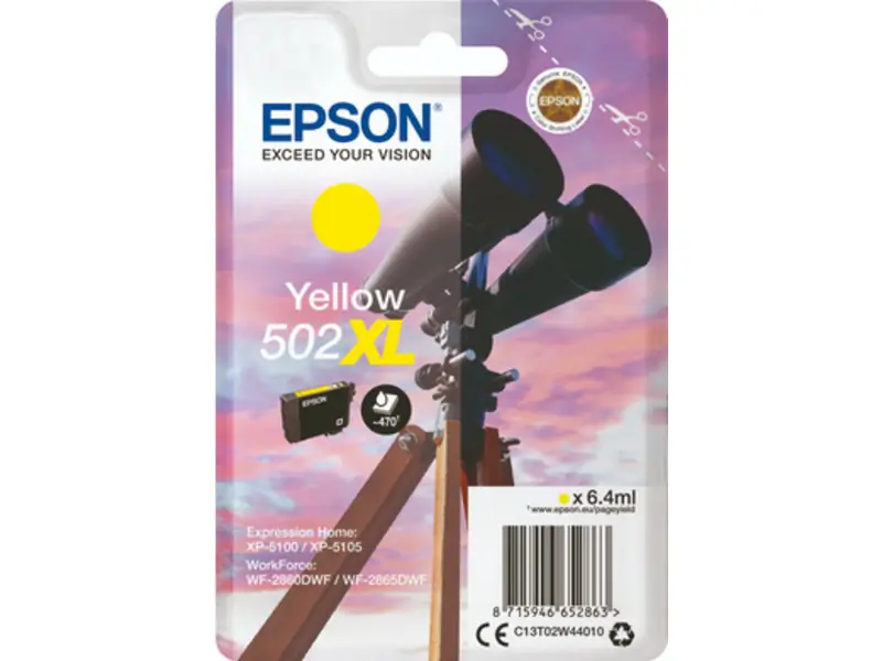 Epson 502 XL (C13T02W44010) – Cartucho de tinta Amarillo Original