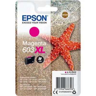 Epson 603 XL (C13T03A34010) – Cartucho de tinta Magenta Original