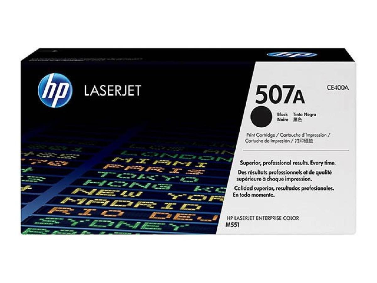 HP 507A (CE400A) – Tóner Negro Original