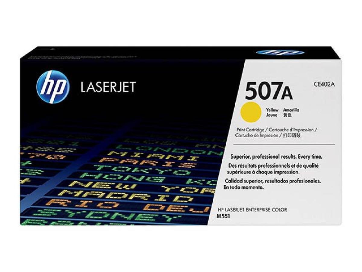 HP 507A (CE402A) – Tóner Amarillo Original