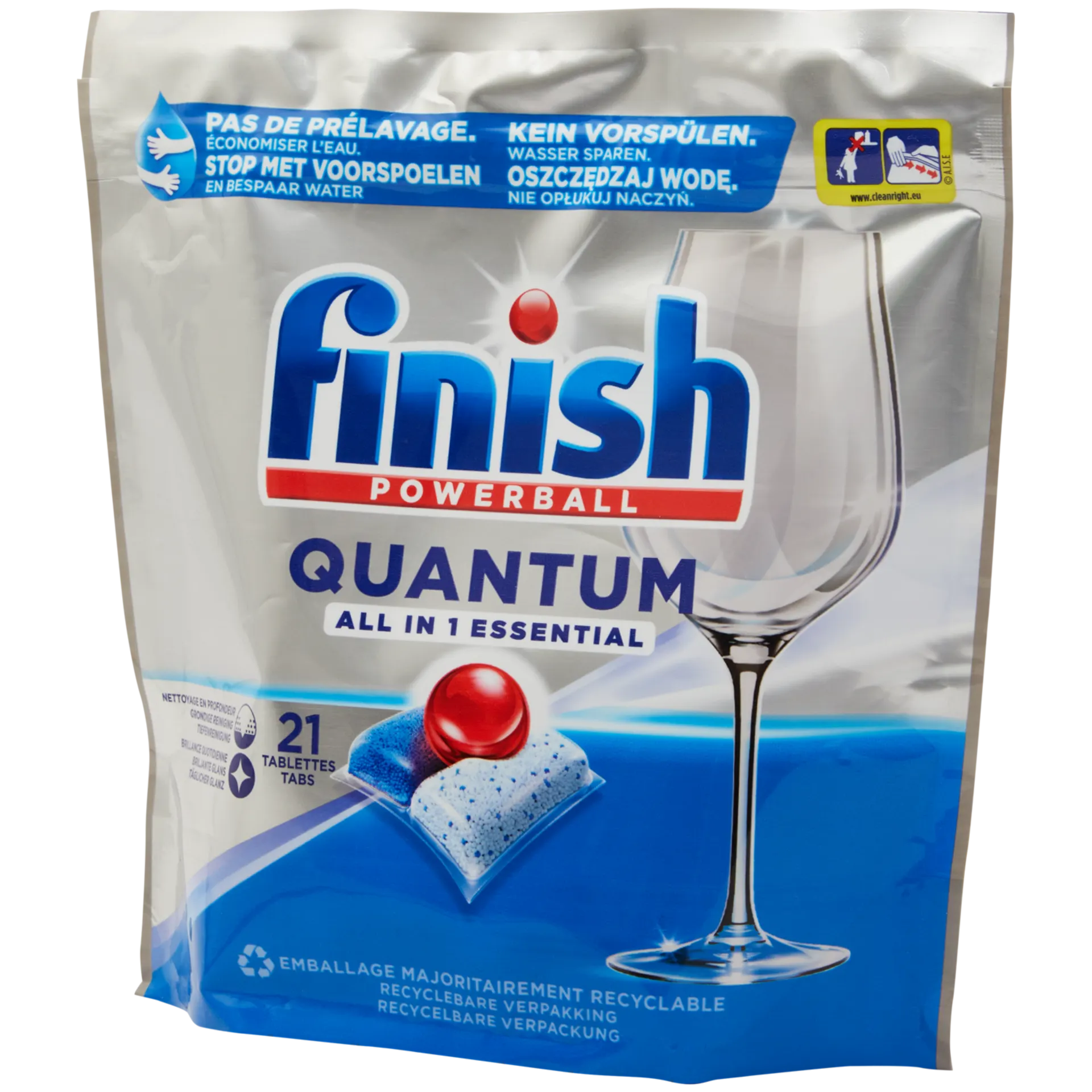 Pastillas para lavavajillas Finish Powerball Quantum Essential All-in-1